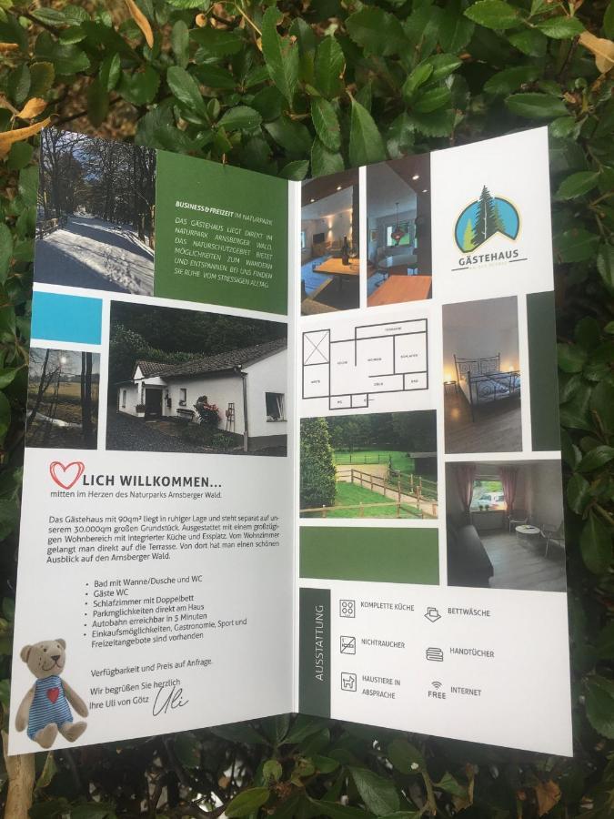 Gaestehaus An Der Berbke Arnsberg Eksteriør billede